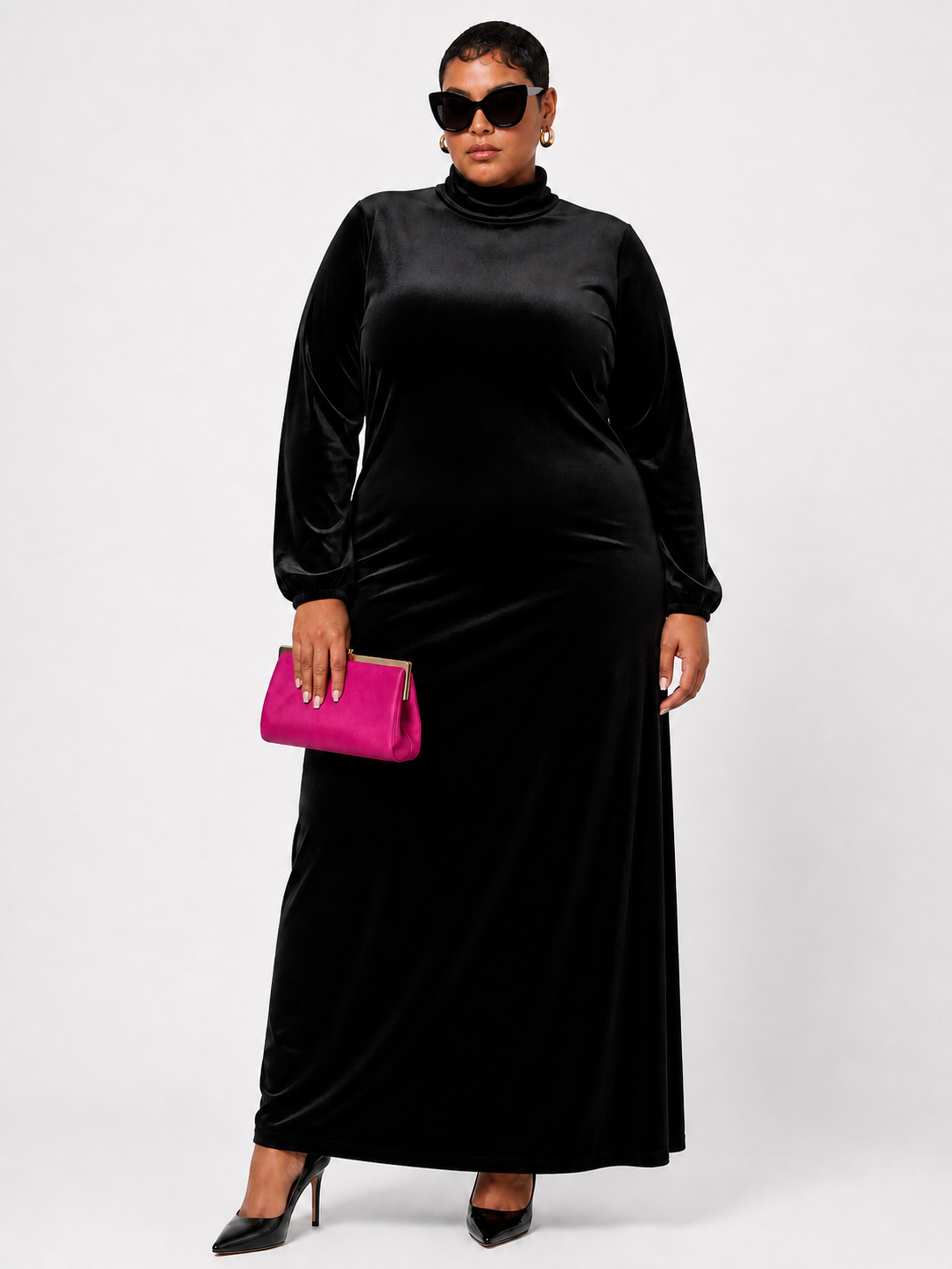 Robe longue (velours)